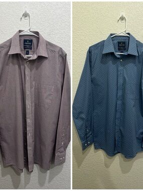 2 ‼️ Stafford Men's Travel Dress Shirts - Fitted